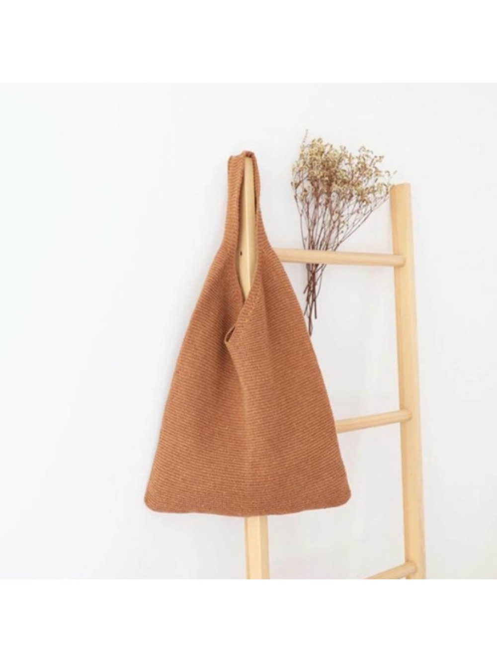 Cabana and Straw Sunday knitted bag